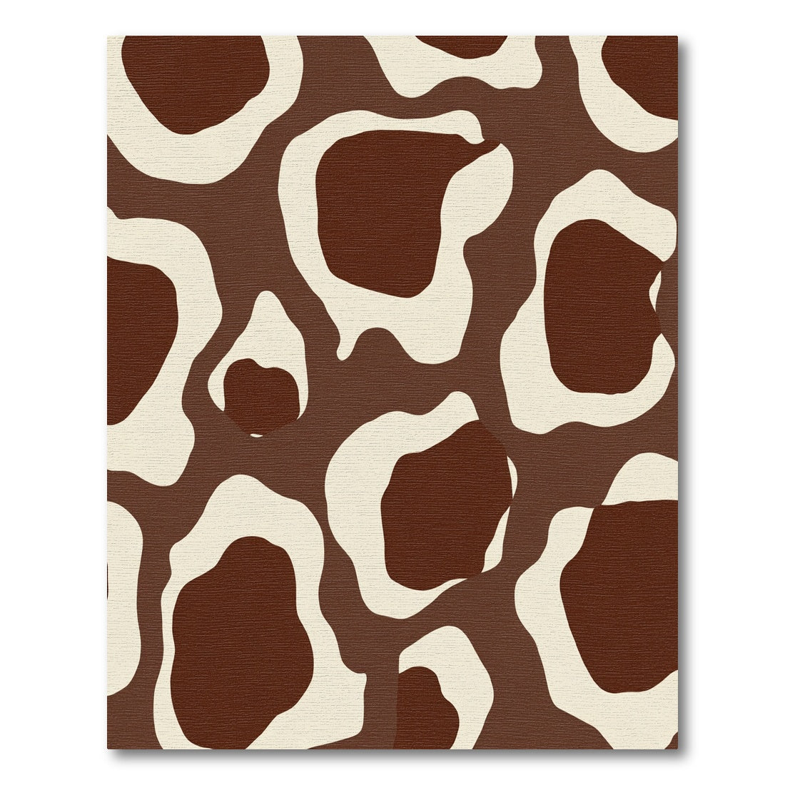 Brown Cream Animal Spot Rug