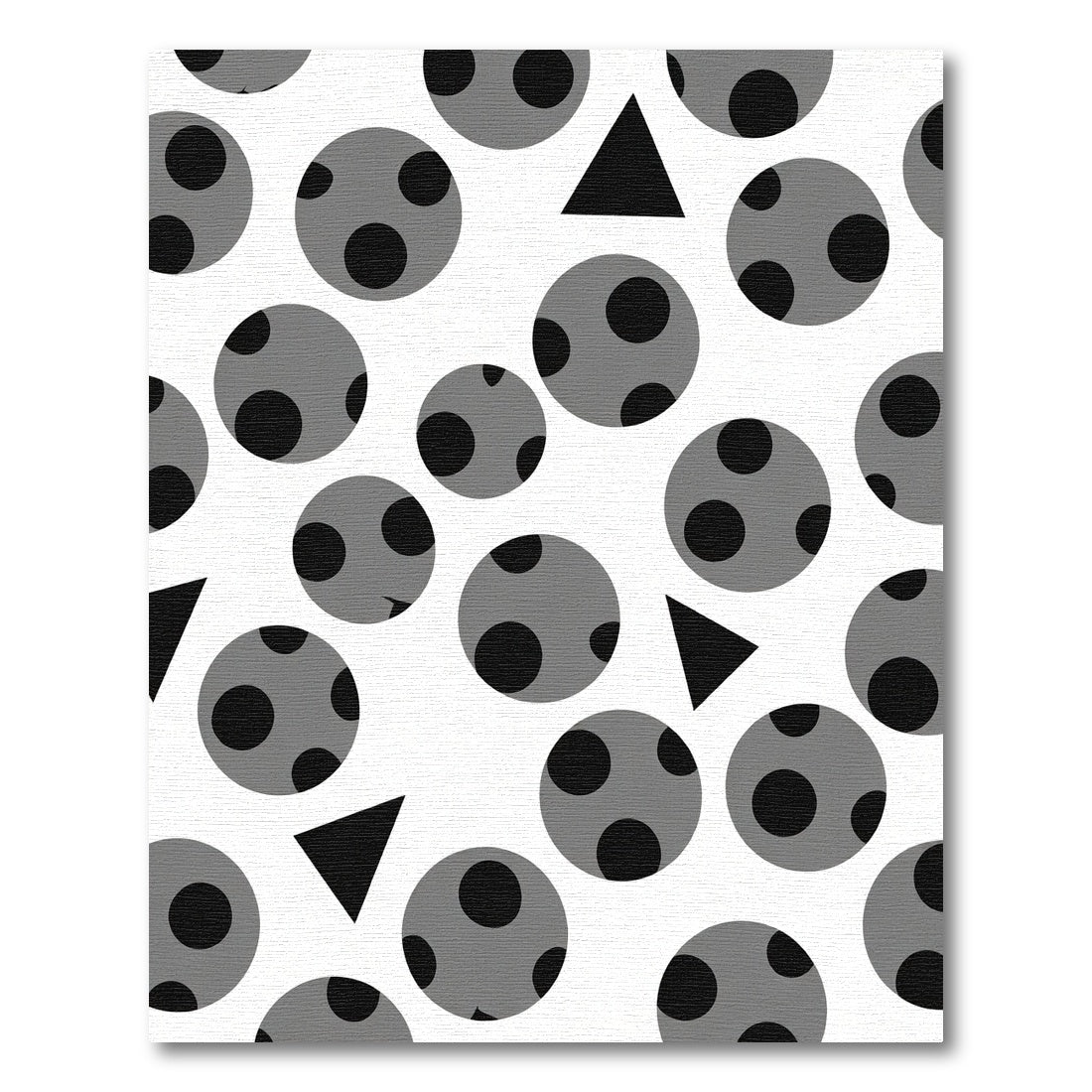 Gray Polka Dot Triangle Scatter Rug