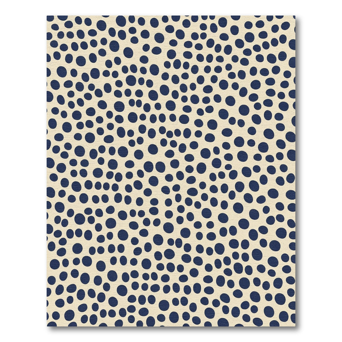 Navy Blue Polka Dot Confetti Rug
