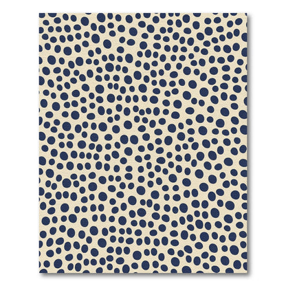 Navy Blue Polka Dot Confetti Rug