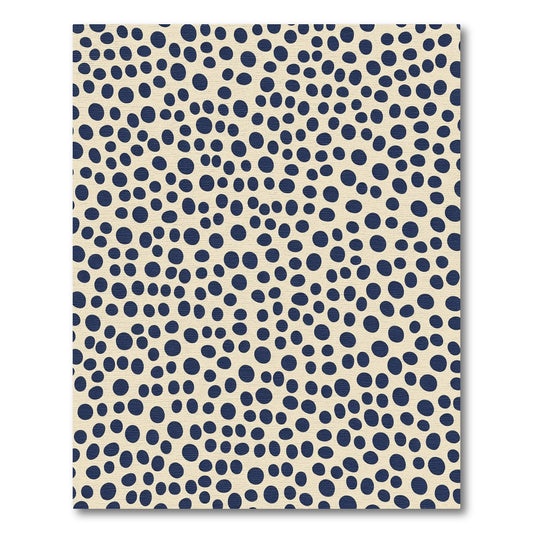 Navy Blue Polka Dot Confetti Rug