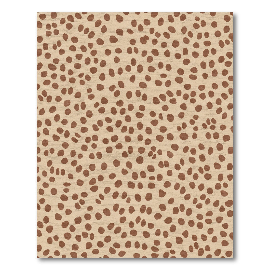 Tan Brown Animal Spot Rug