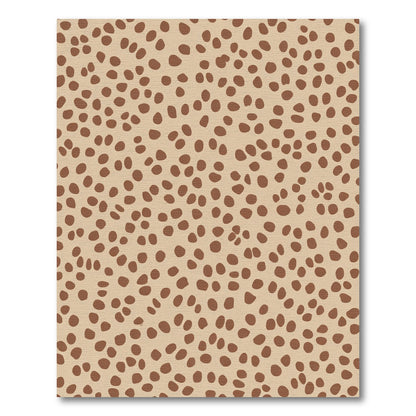 Tan Brown Animal Spot Rug