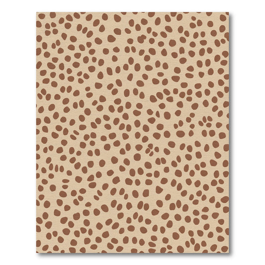 Tan Brown Animal Spot Rug