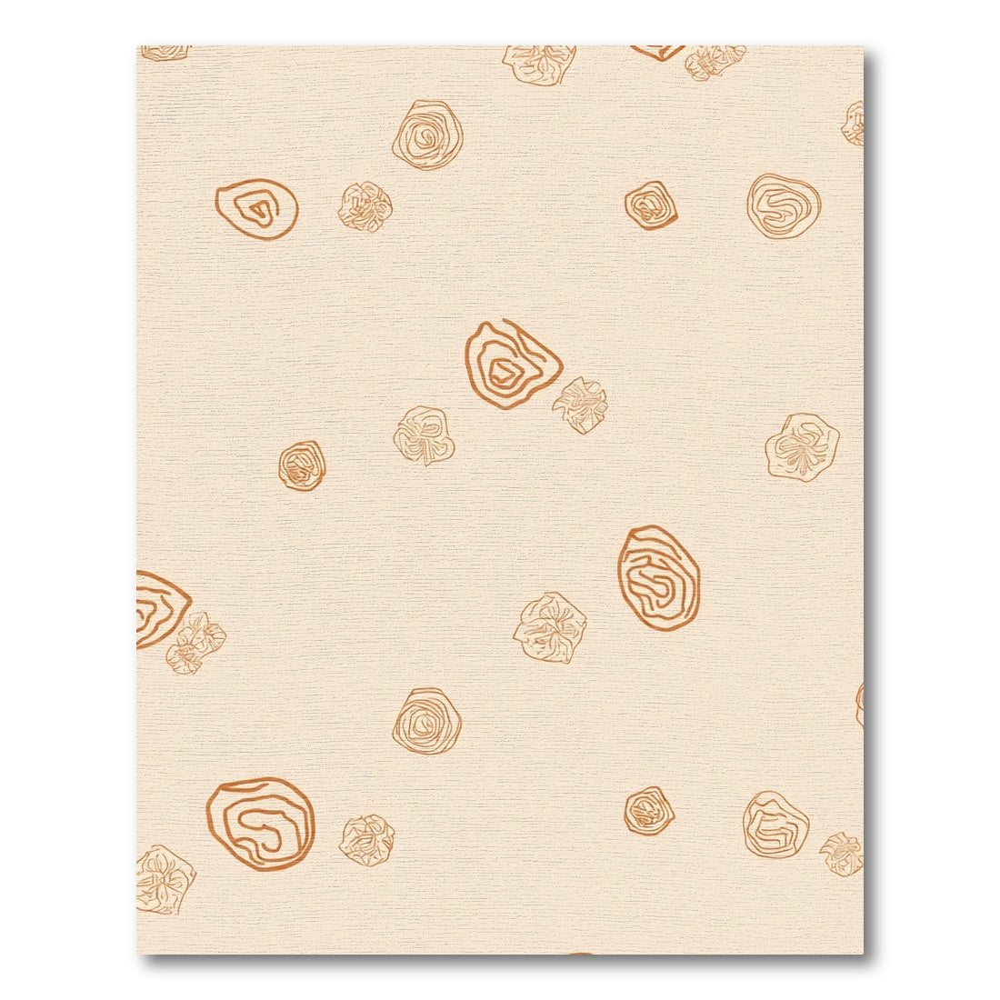 Terra Cotta Swirl Blossom Arrangement Rug