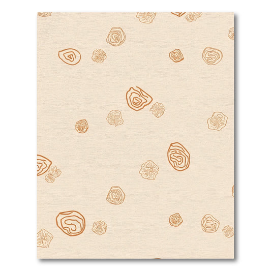 Terra Cotta Swirl Blossom Arrangement Rug