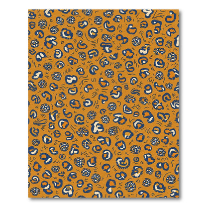 Bold Orange Navy Spots Rug