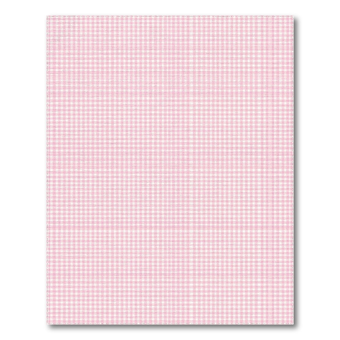 Pink Washable Pink Gingham Checkered Washable Area Rug
