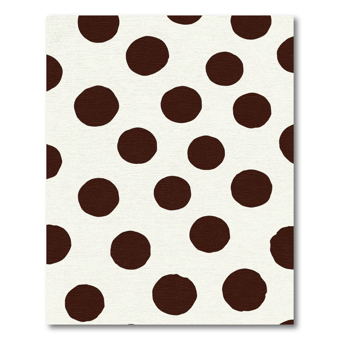Chocolate Dot Scattered Circles Rug