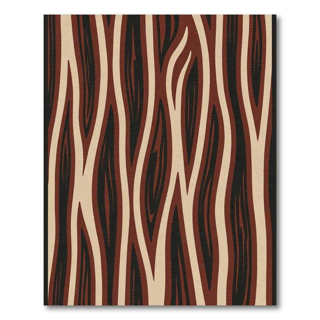 Deep Earthy Tone Vertical Grain Rug