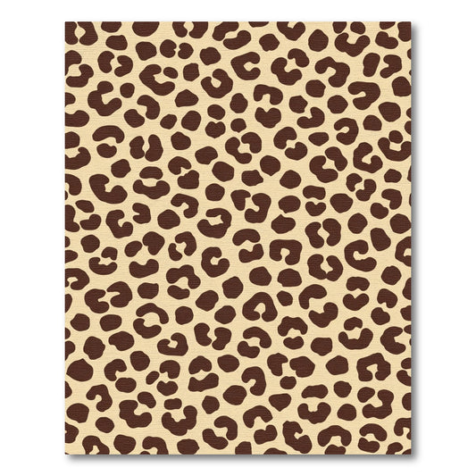 Beige Brown Animal Spots Rug