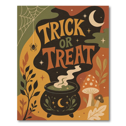 Trick or Treat Halloween Cauldron Area Rug