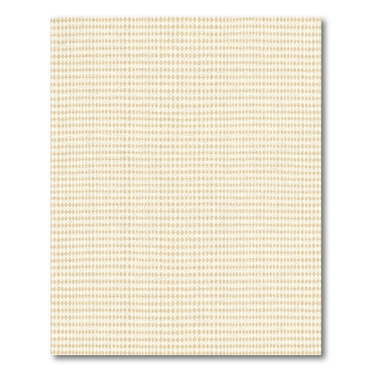 Subtle Tan Diamond Grid Rug
