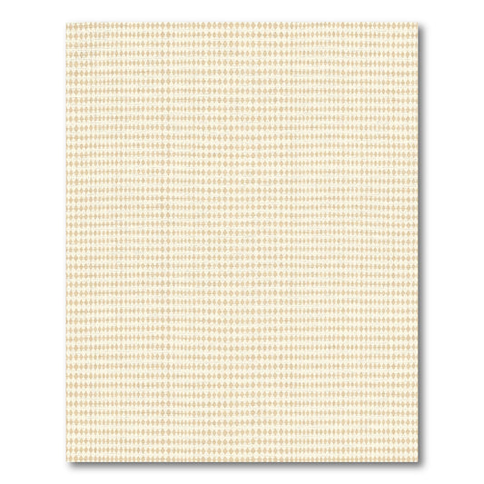 Subtle Tan Diamond Grid Rug