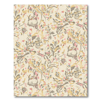 Whimsical blush pink floral cluster Rug