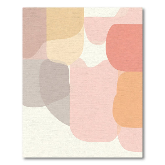 Soft Pastel Organic Shapes Rug