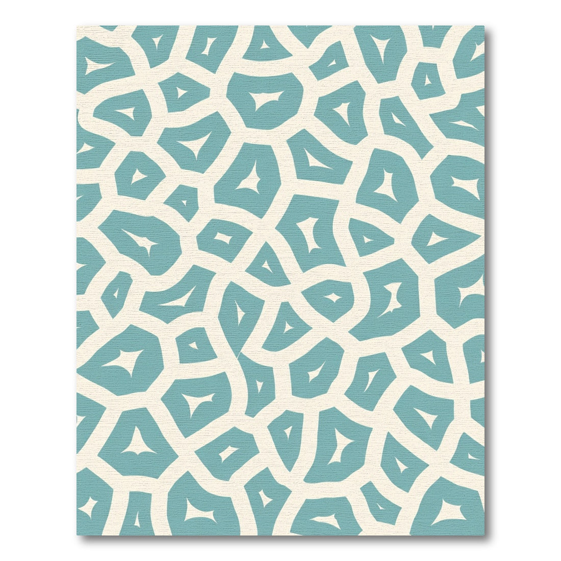 Aqua Cream Organic Cell Rug