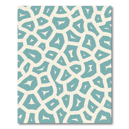 Aqua Cream Organic Cell Rug