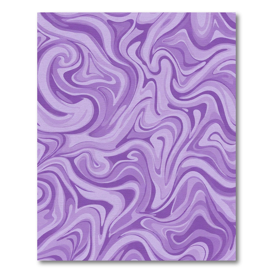 Amethyst Swirl Abstract Fluid Rug