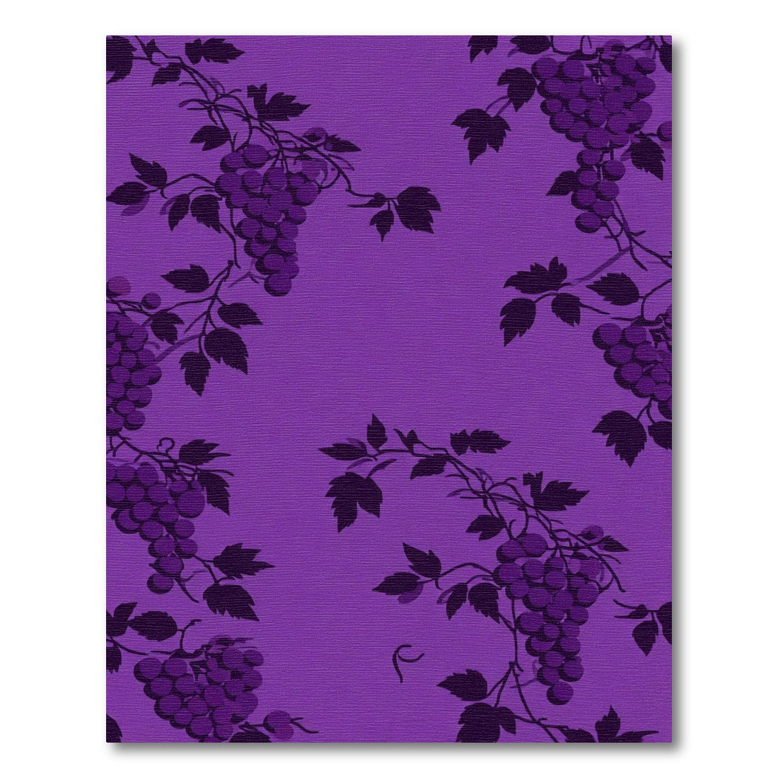 Deep Purple Grapevine Vine Foliage Rug