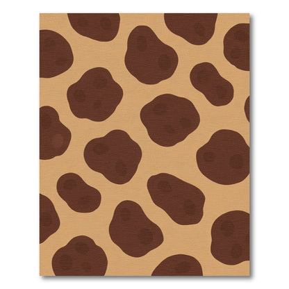 Brown Spotty Organic Composition Rug