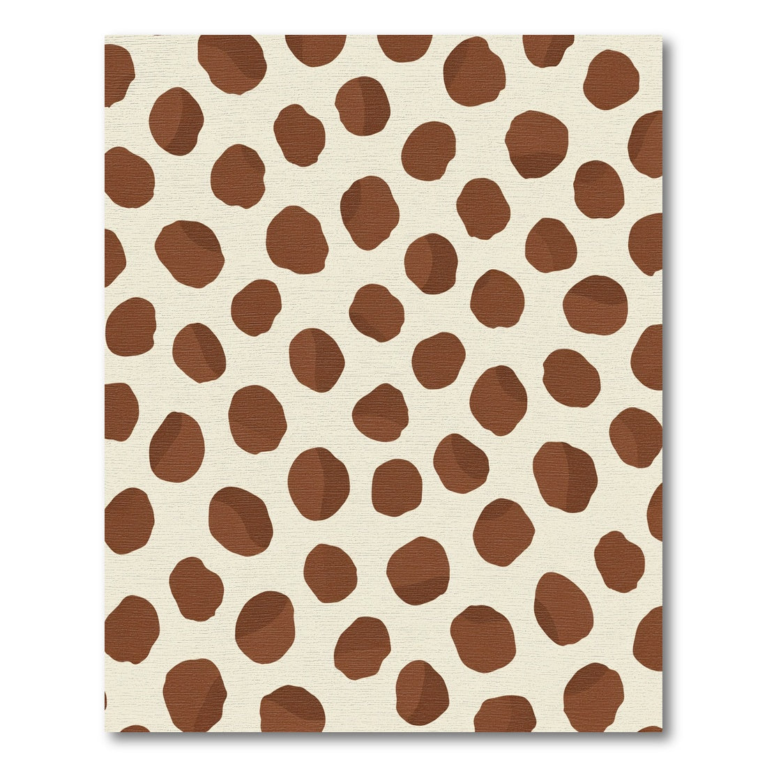 Chic Brown Spots Contemporary Layout Rug