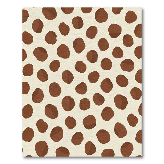 Chic Brown Spots Contemporary Layout Rug