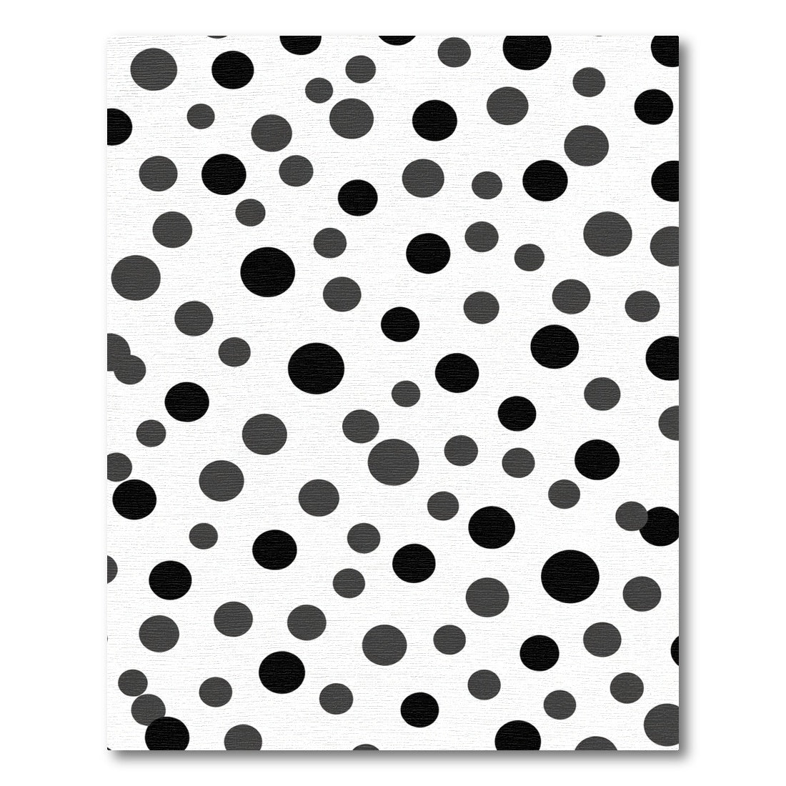 Modern Monochrome Polka Dot Scatter Rug