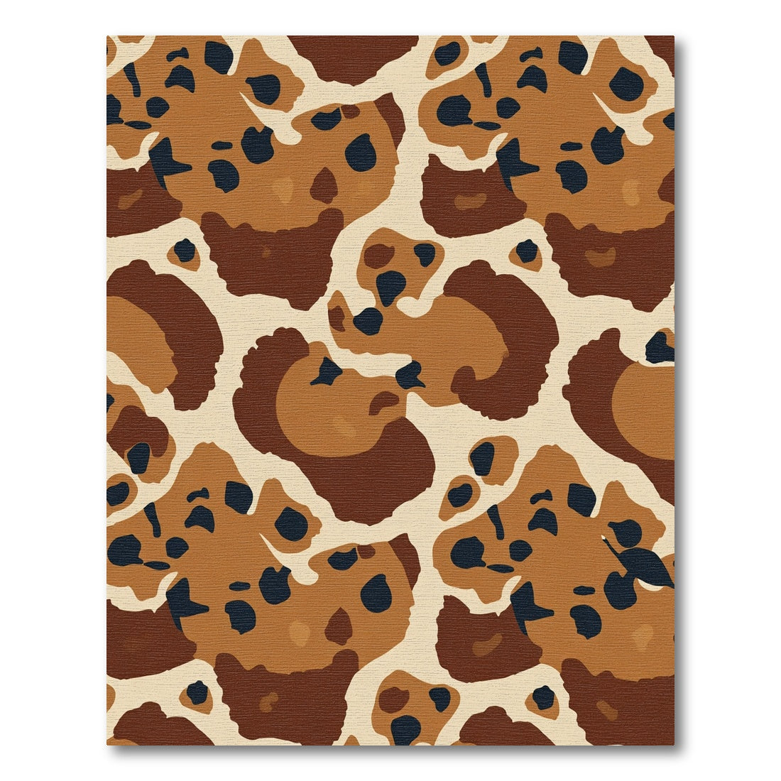 Earthy Spotted Animal Abstraction Rug