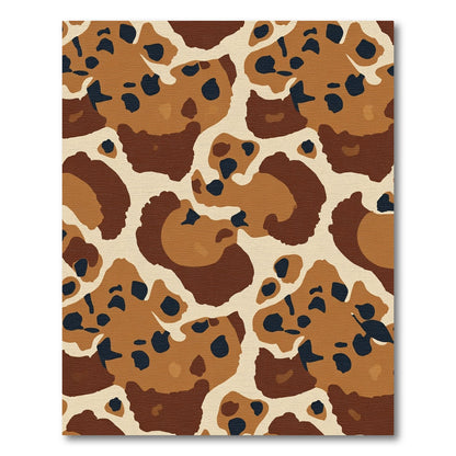 Earthy Spotted Animal Abstraction Rug