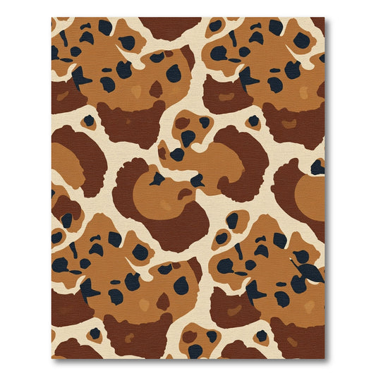 Earthy Spotted Animal Abstraction Rug