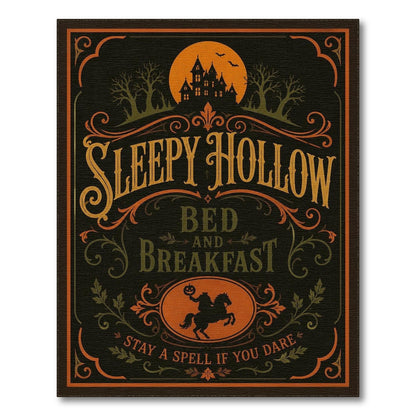 Sleepy Hollow Vintage Halloween Area Rug