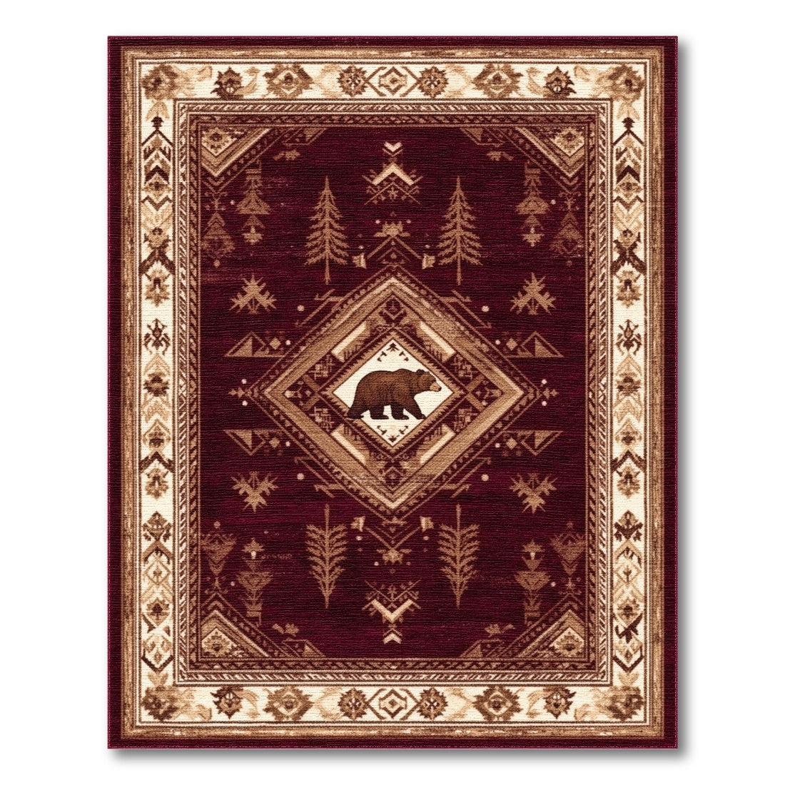 Red Bear Heritage Area Rug