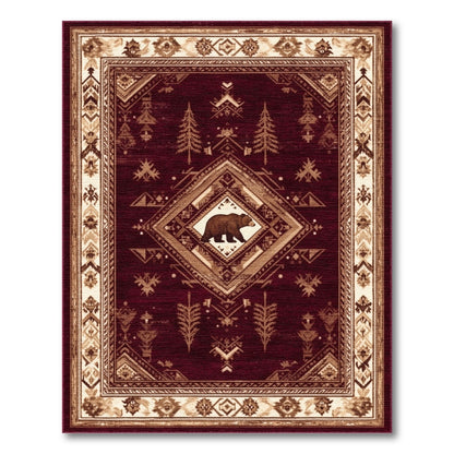 Red Bear Heritage Area Rug
