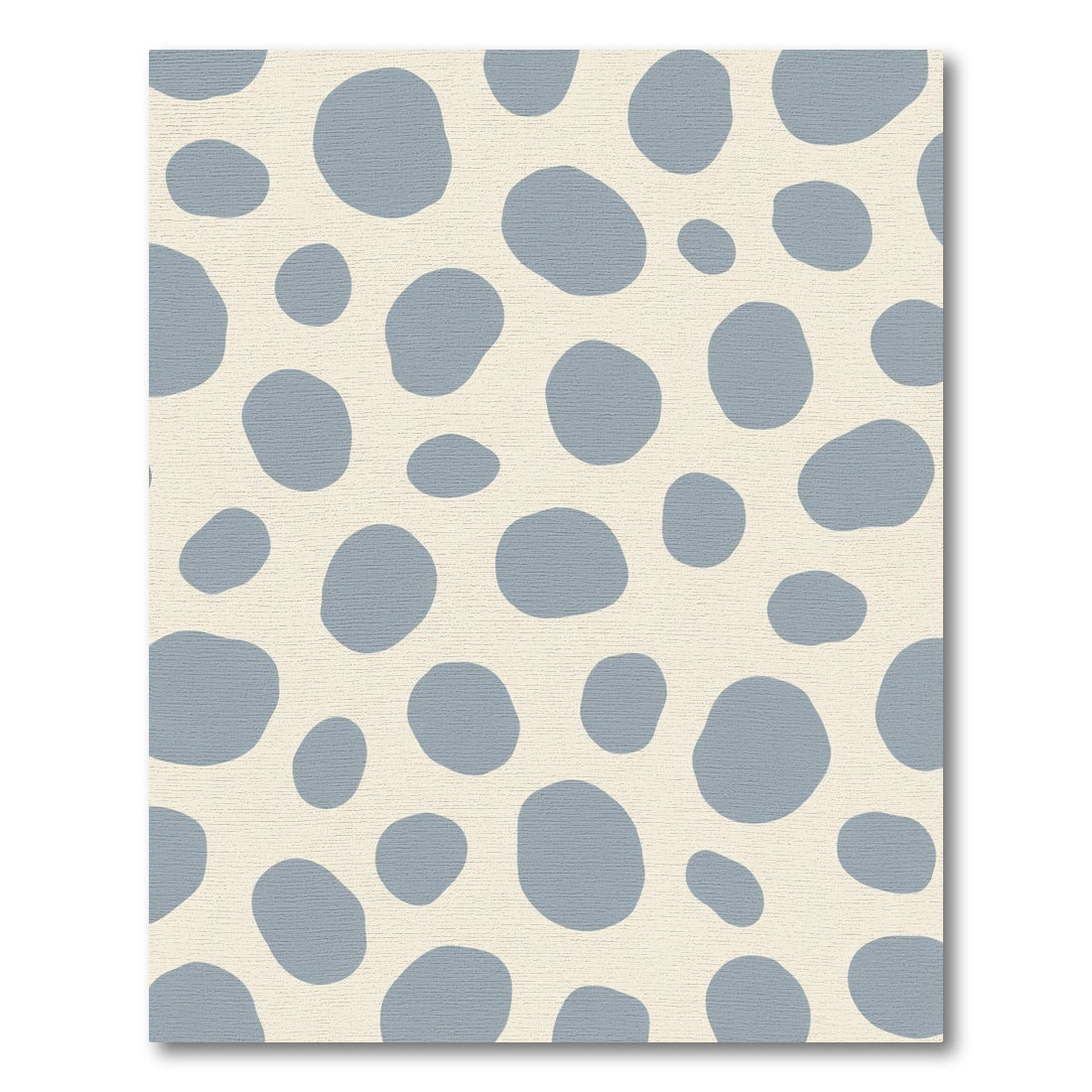 Soft Blue Organic Spot Rug