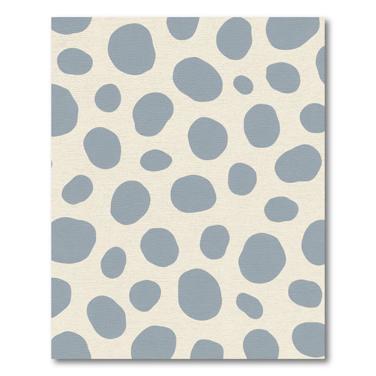 Soft Blue Organic Spot Rug