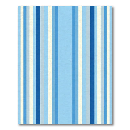 Striped Blue Cream Vertical Bands Rug