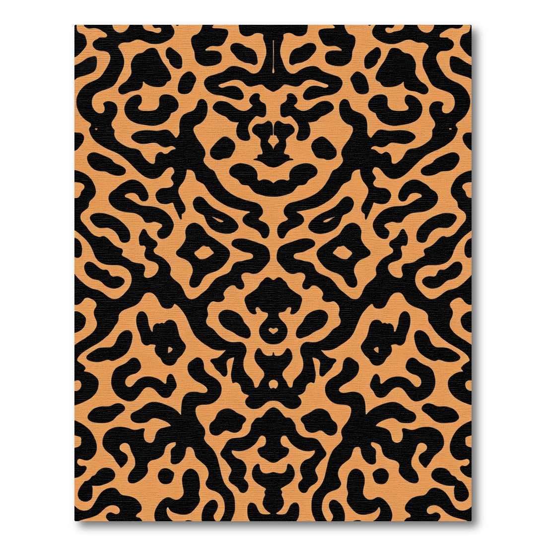 Amber Black Organic Symmetry Rug