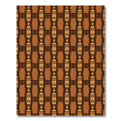 Earthy Tones Vertical Geometric Weave Rug
