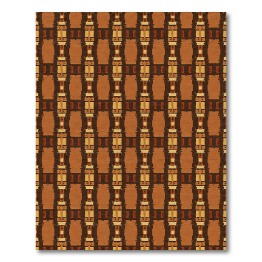 Earthy Tones Vertical Geometric Weave Rug