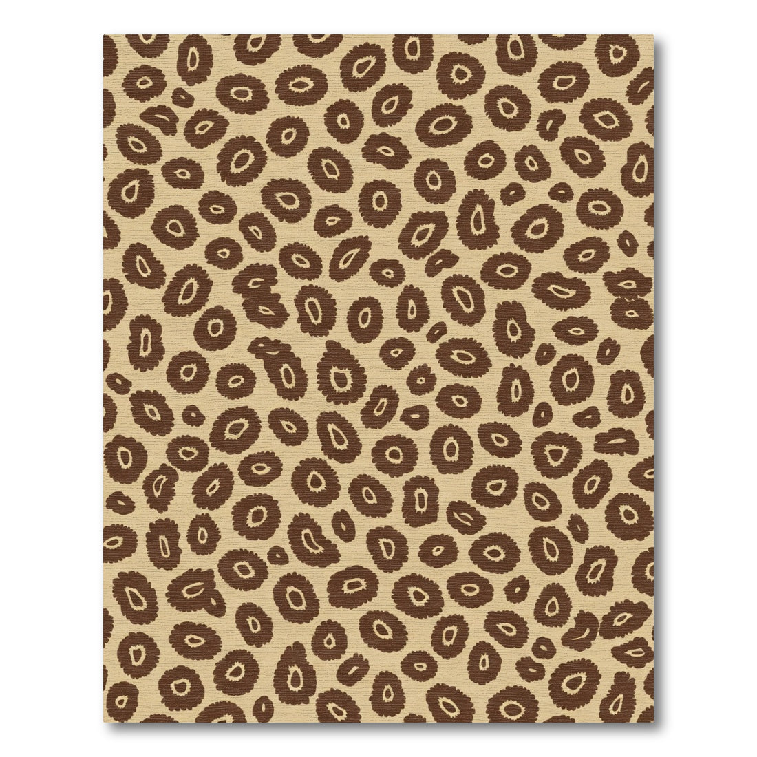 Brown Leopard Spot All Over Rug