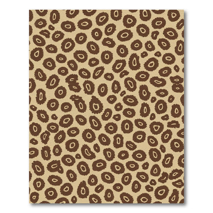 Brown Leopard Spot All Over Rug