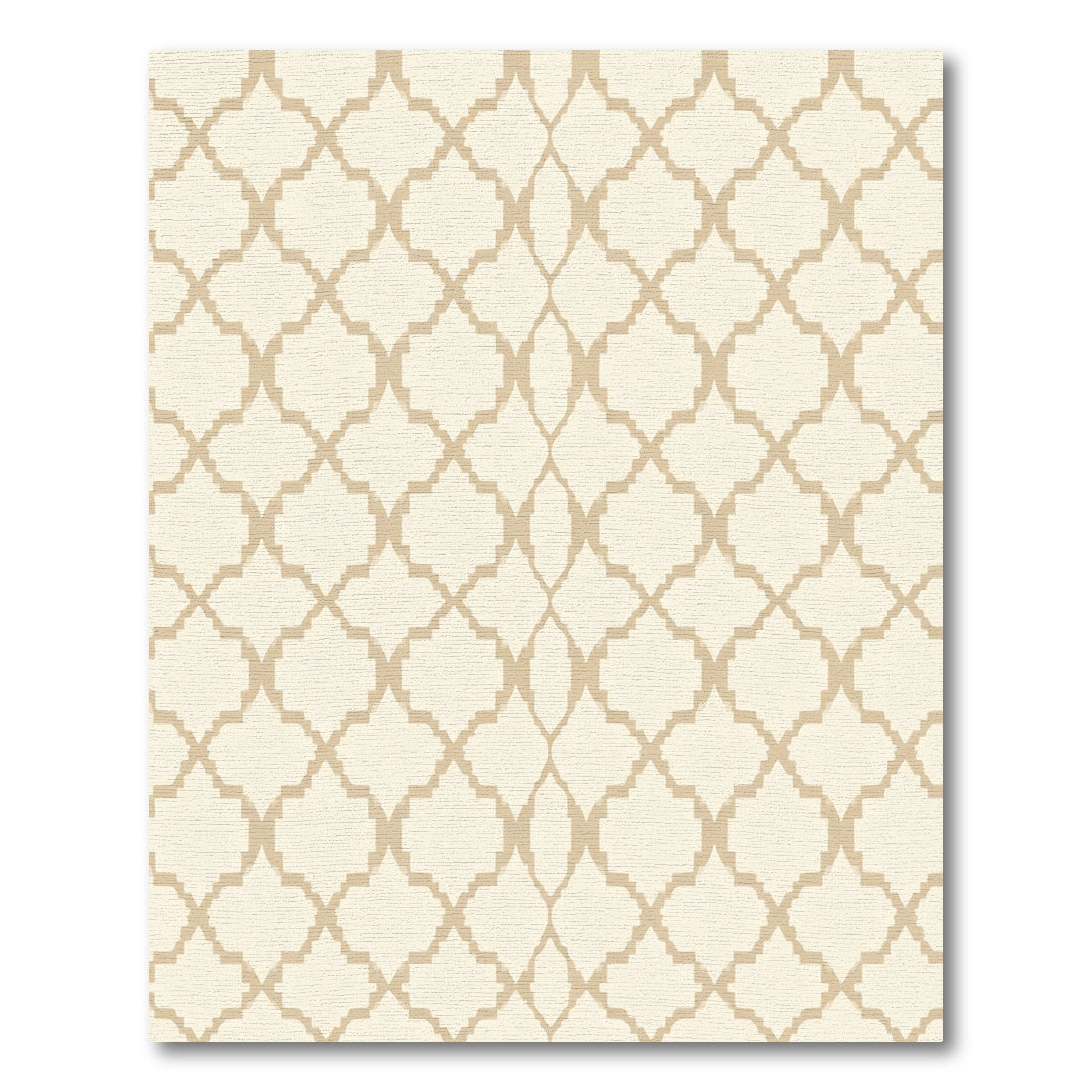 Neutral Quatrefoil Geometric Lattice Rug