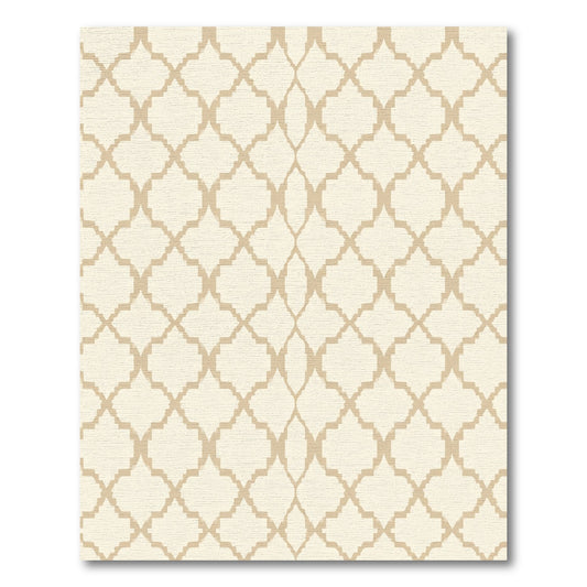 Neutral Quatrefoil Geometric Lattice Rug