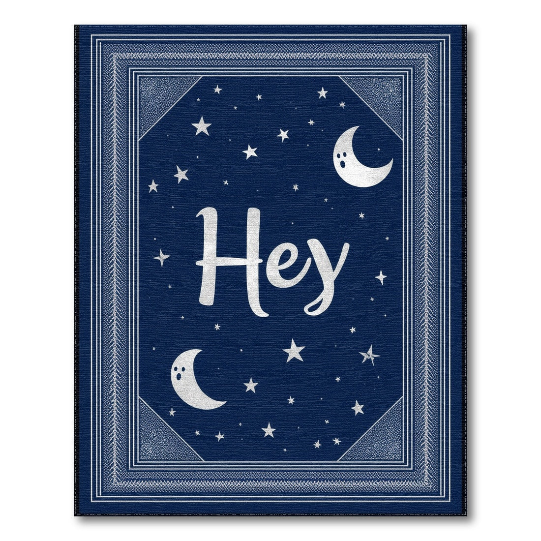 Hey Celestial Moon Stars Area Rug