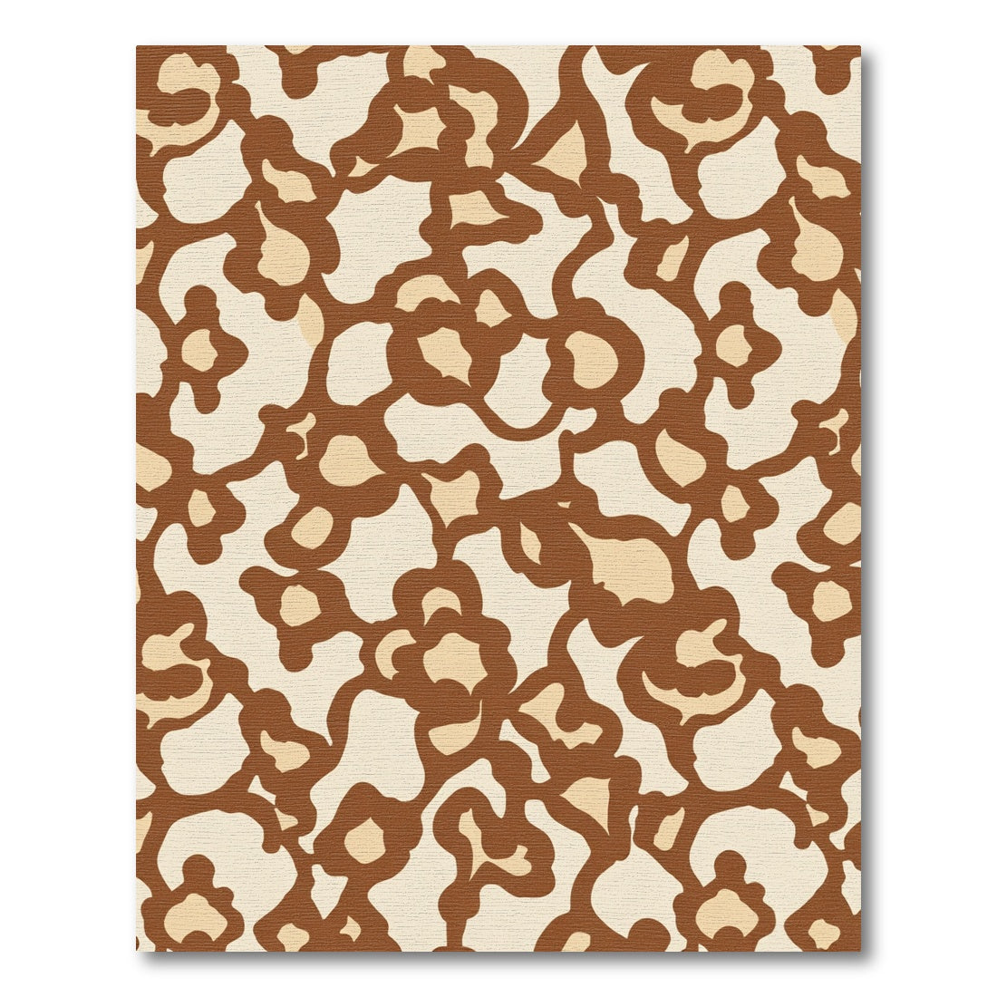 Organic Ochre and Brown Flow Rug