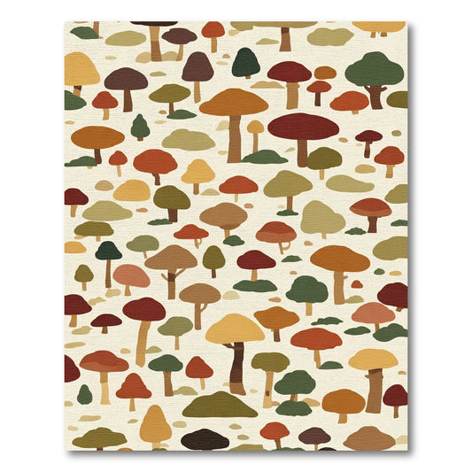 Woodland Fungi Forest Collection Rug