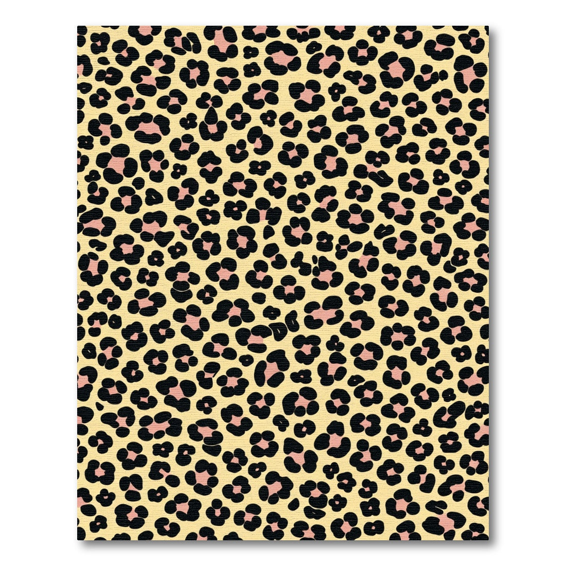 Pale Yellow Leopard Spots Wild Pattern Rug
