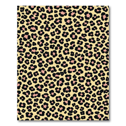 Pale Yellow Leopard Spots Wild Pattern Rug
