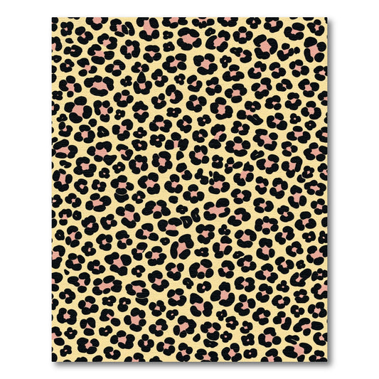 Pale Yellow Leopard Spots Wild Pattern Rug